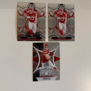 🔥 2024 Travis Kelce Panini Mosaic lot of 3 cards